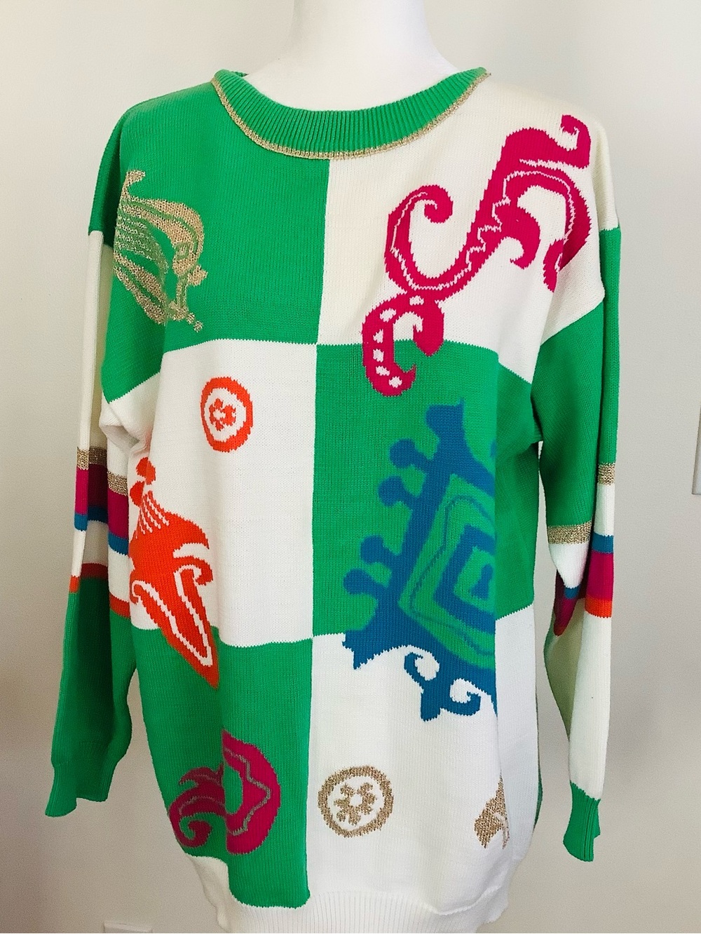 Jacques Vert Oversized Women’s Crewneck Sweater, 95% Combed Cotton